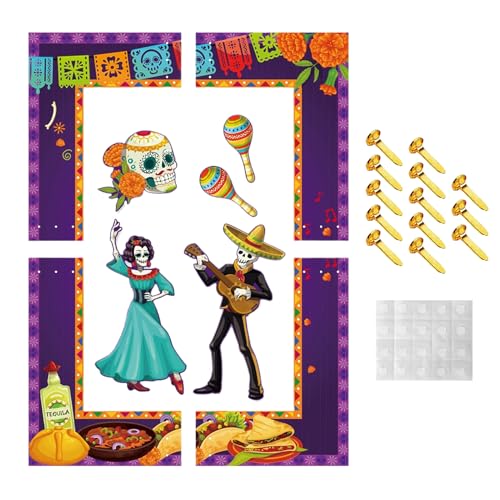 Fotobox Rahmen Requisite | Selfie Rahmen Für Partys - Mexikanisches Festival Deko Für Schulbälle Kinder Karneval Familienfeiern Fotobox Rahmen Requisite | Selfie Rahmen Für Partys - Mexikanisches Festival Deko Für Schulbälle Kinder Karneval Familienfeiern von Wisylizv
