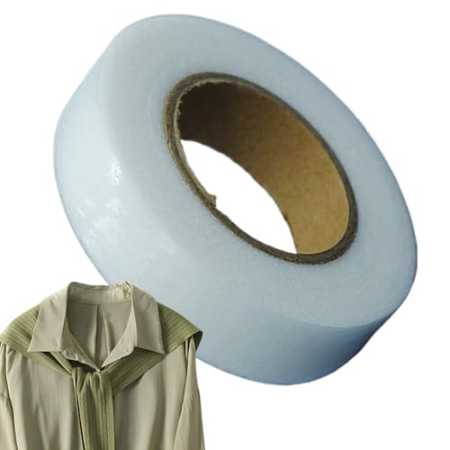 Gewebeklebeband – Doppelseitiges Stoffband – Teppichbänder – doppelseitige Klebebänder für Kleidung | zum Aufbügeln aus Leinen, Kragenmanschette, Saumreparatur, Vliesbasis, Nähzubehör für Anfänger von Wisylizv