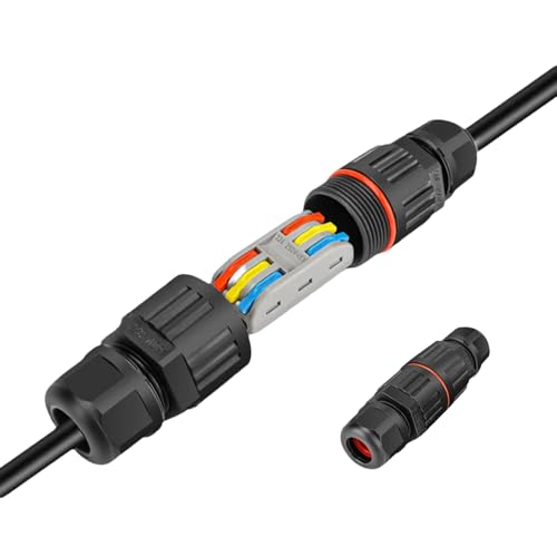 Junction Box Outdoor Cable - Outdoorr -Kabelanschluss | Wasserdichtes Junctiion für Elektrodraht | Regensicherer Klemme Block 2 in 2 Out 3 iin 3 Outt Cold Press Cablle Connectorr Junction Box Outdoor Cable - Outdoorr -Kabelanschluss | Wasserdichtes Junctiion für Elektrodraht | Regensicherer Klemme Block 2 in 2 Out 3 iin 3 Outt Cold Press Cablle Connectorr von Wisylizv