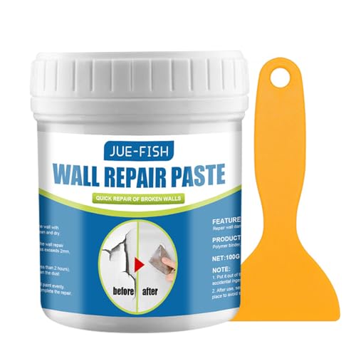 Wandreparaturpaste - 100 G Wandreparaturpaste Mit Schaber | Schnell Trocknende Polymerwandoberfläche Füllung | Innenwand Crack Peeling Lack Reparatur | Geruchslose Formel Für Den Heimgebrauch Wandreparaturpaste - 100 G Wandreparaturpaste Mit Schaber | Schnell Trocknende Polymerwandoberfläche Füllung | Innenwand Crack Peeling Lack Reparatur | Geruchslose Formel Für Den Heimgebrauch von Wisylizv