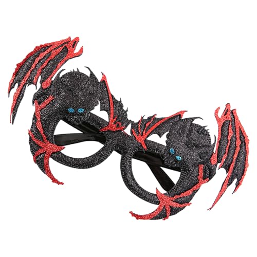 Wisylizv 3pcs Halloween -Brille - Lustige Cosplay -Brille Für Kinder Mit Goldenem Glitzertuch | Tockeme Komme Eyewear | Leichtes Schwammrahmenkostümzubehör Für Kinderparty Und Bühnenleistung von Wisylizv