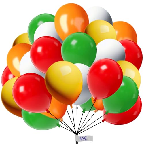 25.4 cm Packung mit roten, grünen, gelben & weißen Luftballons 50 Stück Ballon, Latexballons Geburtstagsfeier Ballon Dekoration für Hochzeit Babyparty Abschlussfeier Jubiläum Anlässe 25.4 cm Packung mit roten, grünen, gelben & weißen Luftballons 50 Stück Ballon, Latexballons Geburtstagsfeier Ballon Dekoration für Hochzeit Babyparty Abschlussfeier Jubiläum Anlässe von Witty Cuties