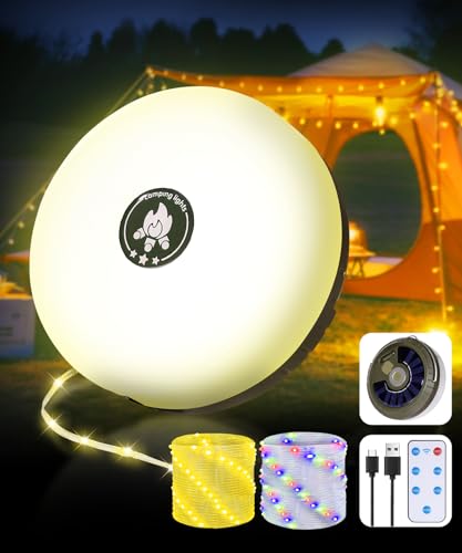 Camping Fairy Lights Solar 10m, Rollable Outdoor Fairy Lights USB Rechargeable, 5 Lighting Modes, Waterproof IP44, Portable LED Camping Lamp for Tent, Garden, Hiking, Festivals (Warm White) Camping Fairy Lights Solar 10m, Rollable Outdoor Fairy Lights USB Rechargeable, 5 Lighting Modes, Waterproof IP44, Portable LED Camping Lamp for Tent, Garden, Hiking, Festivals (Warm White) von Wixzor