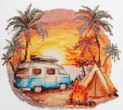 Wizardi Kreuzstich-Set – Strandabenteuer AH-241 Abris Art Wizardi Kreuzstich-Set – Strandabenteuer AH-241 Abris Art von Wizardi