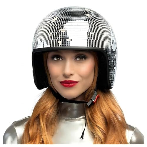 Helm Discokugel, Reflektierenden Design Discokugel Hut Einziehbares Sonnenschutzbrett Ball Helmets Hochzeiten,silver Helm Discokugel, Reflektierenden Design Discokugel Hut Einziehbares Sonnenschutzbrett Ball Helmets Hochzeiten,silver von Wizvox