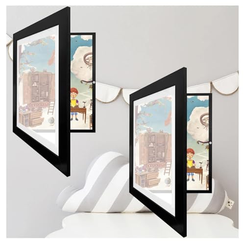 Wizvox Kunstfotorahmen FüR Kinder, Kunst Rahmen FrontöFfnung Aufklappbar Und BefüLlbar Wechselrahmen Kinderbilder, Bilderrahmen Zum Aufklappen Kinderbilder,Schwarz-2Stück Wizvox Kunstfotorahmen FüR Kinder, Kunst Rahmen FrontöFfnung Aufklappbar Und BefüLlbar Wechselrahmen Kinderbilder, Bilderrahmen Zum Aufklappen Kinderbilder,Schwarz-2Stück von Wizvox