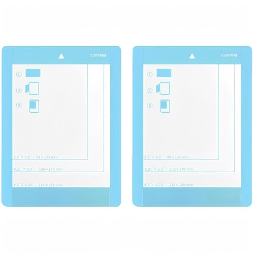 Wjelet 3 Stück Schneidematte Kartenmatte Standard Klebend Wiederverwendbar Kompatibel Mit Cricut Joy Karten Erstellen Individueller Karten Schnell Für Bastelprojekte 4.5 in x 6.25 in von Wjelet