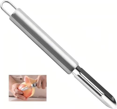 Wjelet Universal Sparschäler Edelstahl, Gemüseschäler, Kartoffelschäler Mit Ergonomischem Griff Und Scharfer Klinge, Rostfrei Und Spülmaschinengeeignet Für Obst, Karotten, Gurken Und Mehr von Wjelet
