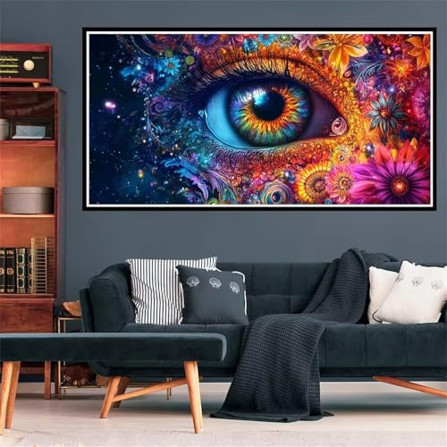 5D auge Diamond Painting, Diamant Painting Bilder Bunte Blumen Diamond Painting Erwachsene Groß XXL, Runder Vollbohrer Diamanten Malerei Kreuzstich Bastelset für Wanddeko Schlafzimmer, 70x140cm Z-6616 5D auge Diamond Painting, Diamant Painting Bilder Bunte Blumen Diamond Painting Erwachsene Groß XXL, Runder Vollbohrer Diamanten Malerei Kreuzstich Bastelset für Wanddeko Schlafzimmer, 70x140cm Z-6616 von Wjffnzbz