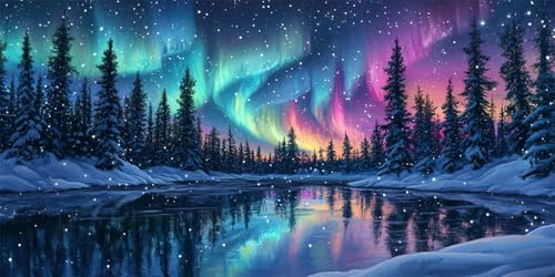 Malen Nach Zahlen Erwachsene Aurora Malen Nach Zahlen Sternenhimmel Malen Nach Zahlen ab 7 8 9 10 11 12 Jahre Mädchen Geschenk, DIY Ölgemälde Kit mit 3 Pinsel und Rahmen, Wanddeko, 50x100cm -7474 Malen Nach Zahlen Erwachsene Aurora Malen Nach Zahlen Sternenhimmel Malen Nach Zahlen ab 7 8 9 10 11 12 Jahre Mädchen Geschenk, DIY Ölgemälde Kit mit 3 Pinsel und Rahmen, Wanddeko, 50x100cm -7474 von Wjffnzbz