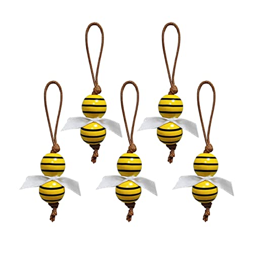 5 Stücke Holz Biene Hängende Ornamente Biene Zeichen Verzierungen Mit Seil Für Garten Hof Baum Wand Home Dekorationen 5 Stücke Holz Biene Hängende Ornamente Biene Zeichen Verzierungen Mit Seil Für Garten Hof Baum Wand Home Dekorationen von Wjsdsg