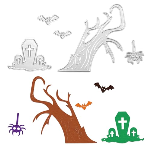 Halloween-Metall-Stanzformen, Stanzformen für Kartenherstellung, Bastel-Stanzformen, Metall-Stanzschablonen, für Bastelarbeiten, Scrapbooking, Alben, Prägung, Papier, Karten, Kunst, Handwerk von Wkjeneare