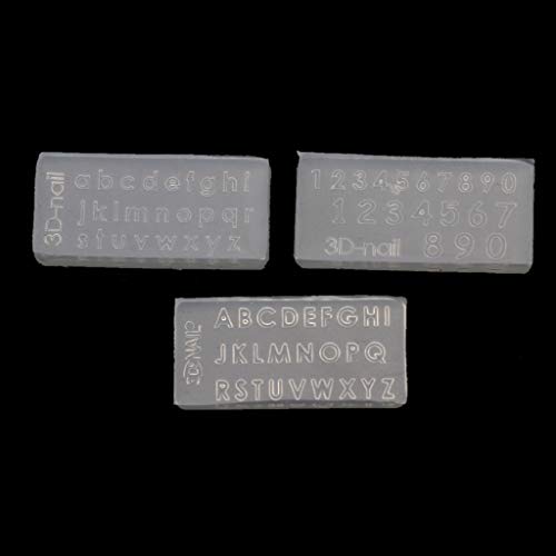 3 Stück kleine englische Alphabete, Schlüsselanhänger, Silikon, Epoxidharz, Anhänger, Schmuck für Gepäck, Charm, Tasche, Zubehör 3 Stück kleine englische Alphabete, Schlüsselanhänger, Silikon, Epoxidharz, Anhänger, Schmuck für Gepäck, Charm, Tasche, Zubehör von Wkldjf
