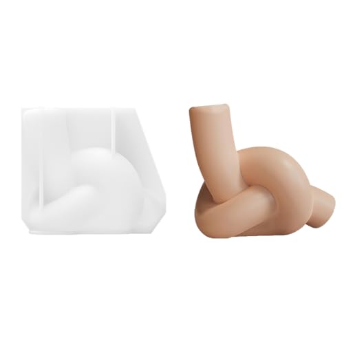 Flexible Form für dekorative Knoten, Textur, konische Kerzenständer, Gips, Basteln, Epoxidharze, Gießen von Wkldjf