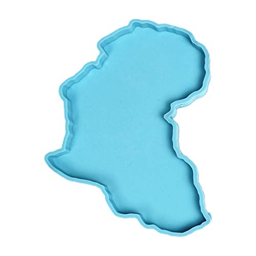 Gießform für Gips, Seife, Epoxidharz, Afrika-Karte, Kristallform, Tassen-Pad, Tablett, Harzgussform Gießform für Gips, Seife, Epoxidharz, Afrika-Karte, Kristallform, Tassen-Pad, Tablett, Harzgussform von Wkldjf
