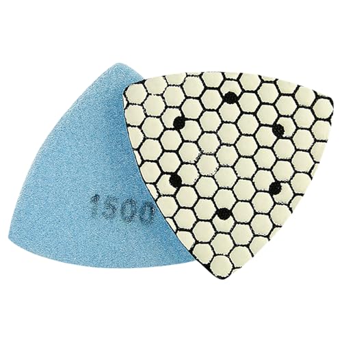 Hochleistungs-Stein-Trocken-Polierpads, quadratisch, Trockenschleifpad, einfach zu verwenden, für glatte Oberflächen auf verschiedenen Oberflächen von Wkldjf