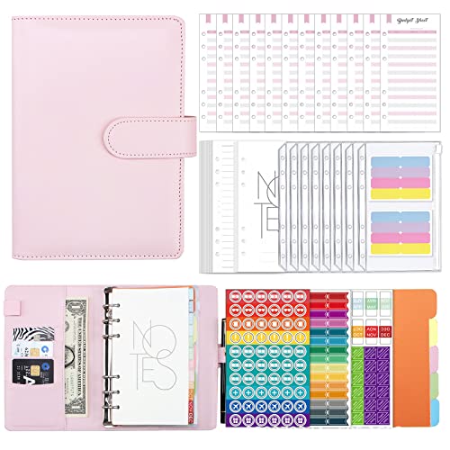 Leder-Notizblock-Set, Ordner, Budgetplaner, tragbares Tagebuch, Notizbuch, nachfüllbar, für Damen und Herren, Budgeting Journaling Leder-Notizblock-Set, Ordner, Budgetplaner, tragbares Tagebuch, Notizbuch, nachfüllbar, für Damen und Herren, Budgeting Journaling von Wkldjf