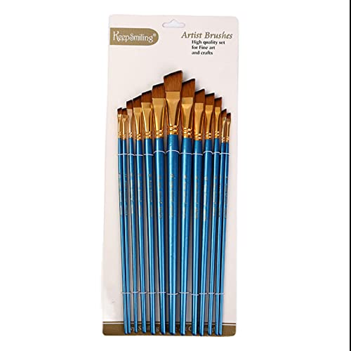 Pinsel-Set, 13-teilig, runde Spitze, Nylon-Haarbürsten für Acryl, Aquarell, Öl, Gouache, Gesichtskunstmalerei Pinsel-Set, 13-teilig, runde Spitze, Nylon-Haarbürsten für Acryl, Aquarell, Öl, Gouache, Gesichtskunstmalerei von Wkldjf