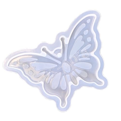 Schmetterlings-Anhängerform mit Loch, Harz-Silikonform, Schmuck, Silikonform für Epoxidharz, Schmuck, Ohrringe, Schlüsselanhänger von Wkldjf