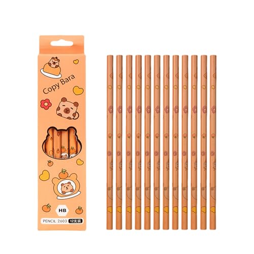 Wkldjf 12 Stücke Holzstifte Schöne Tierstifte Skizzieren Stifte Schreiben Vorräte Home Office School Supplies von Wkldjf