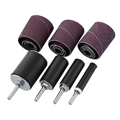 16 StüCk Trommel Schleifen Set, Schleifen Trommel für Elektrische Bohrmaschine Trommel Schleifer Aufsatz mit Spindel Schleifer HüLsen von Wlauqueta