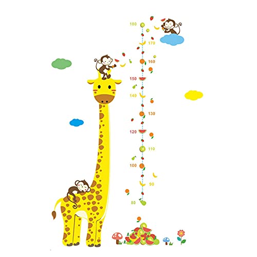 Karikatur Massnahme Wand Aufkleber Fuer Kinder Giraffe AFFE Messlatte Lineal Abziehbilder Kindergarten Wohn Kultur Karikatur Massnahme Wand Aufkleber Fuer Kinder Giraffe AFFE Messlatte Lineal Abziehbilder Kindergarten Wohn Kultur von Wlauqueta