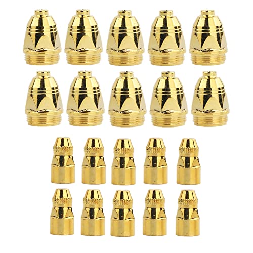 Wlauqueta 10 Sets/Set P80 Air Plasma Verbrauchsmaterialien, vergoldet, CNC-Schneidemaschine, Plasma-Cutter, Düse, Hafnium, elektrisch, 1,3 mm Wlauqueta 10 Sets/Set P80 Air Plasma Verbrauchsmaterialien, vergoldet, CNC-Schneidemaschine, Plasma-Cutter, Düse, Hafnium, elektrisch, 1,3 mm von Wlauqueta