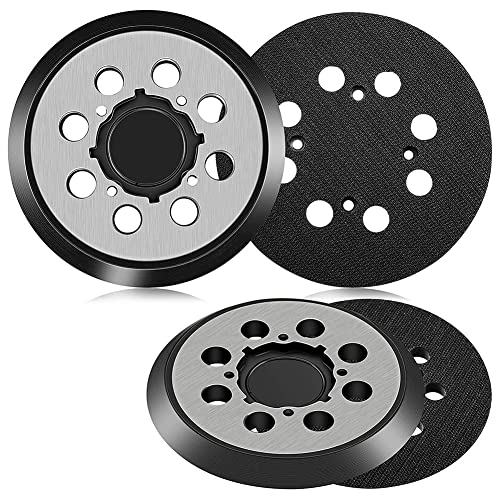 Wlauqueta 4 Packungen 5 8 Loch Klett Schleifen Pad Exzenter Schleifer Pad Backen Pad für DWE6423 von Wlauqueta
