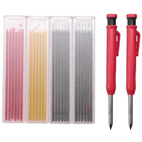 Wlauqueta Bleistifte mit Spitzer Set, Lange Nase Tiefes Loch Druck Bleistifte, Geeignet für Architekten von Wlauqueta