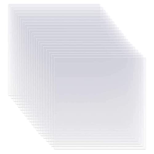 Wlauqueta Transparente Mylar-Schablonen, 30,5 cm, Schablonenblätter, kompatibel und zugeschnitten, 20 Stück von Wlauqueta