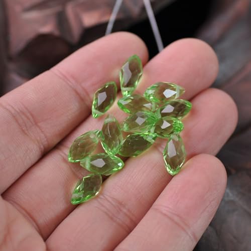 Glasperlen in Tropfenform, facettiert, 6 x 12 mm, lose Perlen für Schmuckherstellung, DIY, Dekoration, 60 Stück Glasperlen in Tropfenform, facettiert, 6 x 12 mm, lose Perlen für Schmuckherstellung, DIY, Dekoration, 60 Stück von Wllpgolsil