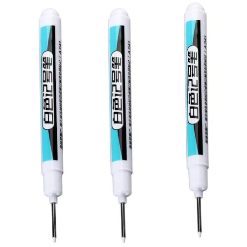0,7/1,0/2,5 mm weißer Marker für Kunststoff, Leder, Glas, Stein, Metall, Leinwand, öliger Kopf, wasserfest, C2X0, Marker, Keramikstifte, lang 0,7/1,0/2,5 mm weißer Marker für Kunststoff, Leder, Glas, Stein, Metall, Leinwand, öliger Kopf, wasserfest, C2X0, Marker, Keramikstifte, lang von Wmool