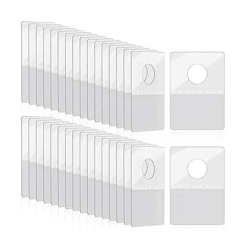 100 Stück PVC-Schlitzloch-Klebestreifen zum Aufhängen von Etiketten, Haken für Geschäft, Einzelhandel, Display, selbstklebende Tabs zum Aufhängen von Merchandising 100 Stück PVC-Schlitzloch-Klebestreifen zum Aufhängen von Etiketten, Haken für Geschäft, Einzelhandel, Display, selbstklebende Tabs zum Aufhängen von Merchandising von Wmool