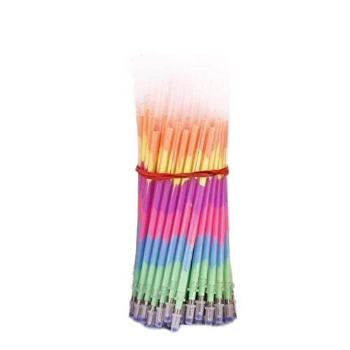 Mehrfarbige Regenbogen-Nachfüll-Textmarker, Gel-Stift, Kugelschreiber, Studenten, 0,5 mm, fluoreszierende Nachfüllpackung, Graffiti von Wmool
