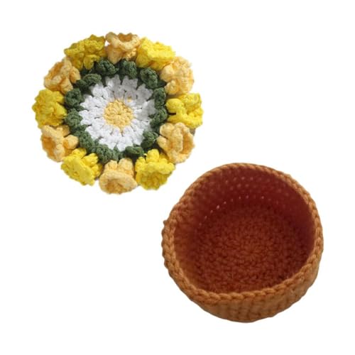 Wmool Häkelblumen-Untersetzer, handgefertigt, Vintage-Häkelblumenstrauß, Lilien-Strickblumen-C-Tal-Blumenstrauß Wmool Häkelblumen-Untersetzer, handgefertigt, Vintage-Häkelblumenstrauß, Lilien-Strickblumen-C-Tal-Blumenstrauß von Wmool