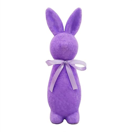 Wmool Osterhasen-Figur mit Fliege, 25 cm, beflockter Hase, Tischdekoration für Ostern, Tischdekoration, Tischdekoration, Partyzubehör, Geschenke für Freunde Wmool Osterhasen-Figur mit Fliege, 25 cm, beflockter Hase, Tischdekoration für Ostern, Tischdekoration, Tischdekoration, Partyzubehör, Geschenke für Freunde von Wmool