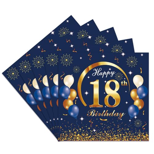 Wnddle Servietten 18 geburtstag, 18 Geburtstagsdeko Servietten, 18 geburtstag deko, 40 Stück Party Servietten Tischdeko für Sie 18. Geburtstag Mädchen Frau Frauen Happy Birthday Servietten Deko (18) Wnddle Servietten 18 geburtstag, 18 Geburtstagsdeko Servietten, 18 geburtstag deko, 40 Stück Party Servietten Tischdeko für Sie 18. Geburtstag Mädchen Frau Frauen Happy Birthday Servietten Deko (18) von Wnddle