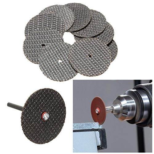 50 schwarze Schneidradscheiben mit 2 Dorn-Bits für D-Drehwerkzeug-Set, 32 mm 50 schwarze Schneidradscheiben mit 2 Dorn-Bits für D-Drehwerkzeug-Set, 32 mm von WnewTools