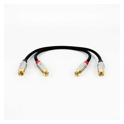 Wnmzxc 2RCA M/M Stereo-Audiokabel Kupferkern 2RCA Stecker auf 2RCA Stecker(Rosso,2.98m) von Wnmzxc