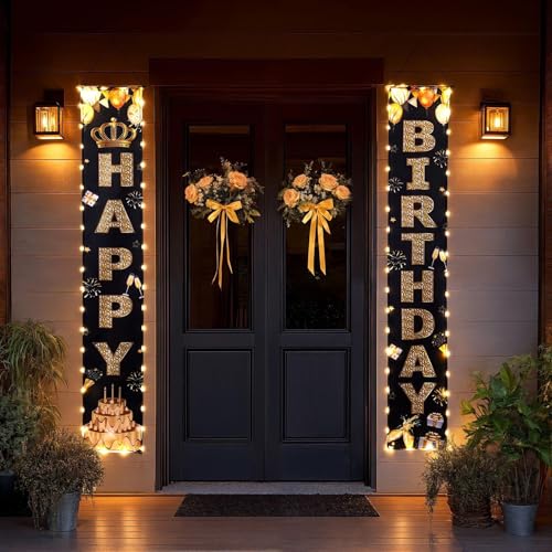 Wnvivi 1 Paar Beleuchtete Geburtstagsbanner, Leuchtende Happy Birthday-Banner, Heim-Veranda-Dekoration, Geburtstags-Veranda-Schild, Outdoor-Dekorationen Wnvivi 1 Paar Beleuchtete Geburtstagsbanner, Leuchtende Happy Birthday-Banner, Heim-Veranda-Dekoration, Geburtstags-Veranda-Schild, Outdoor-Dekorationen von Wnvivi