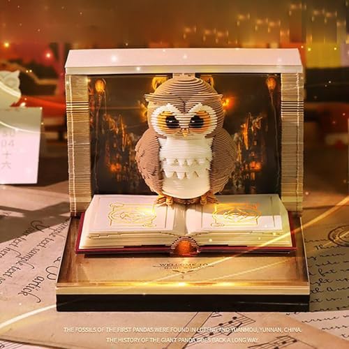 3D Kalender Notizblock 2026, 3D Memo-Block Kunst Klebenotizen, Eulenförmiges Zeitstück Notizblock, Eulenförmiger Abreißblock Für Gewohnheiten Tagebuch Lesezeichen 3D Kalender Notizblock 2026, 3D Memo-Block Kunst Klebenotizen, Eulenförmiges Zeitstück Notizblock, Eulenförmiger Abreißblock Für Gewohnheiten Tagebuch Lesezeichen von Woalopted