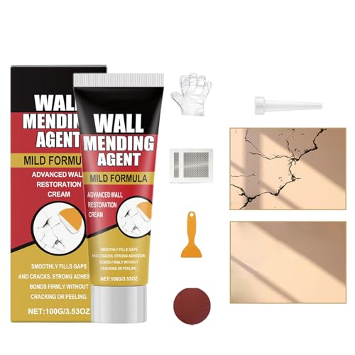Woalopted Reparatur - Wandrisse Füllspachtel - Universelle Textur Paste für Tür Schrank Nagelloch Riss Sockel Badezimmer Decke Heimwerken Woalopted Reparatur - Wandrisse Füllspachtel - Universelle Textur Paste für Tür Schrank Nagelloch Riss Sockel Badezimmer Decke Heimwerken von Woalopted