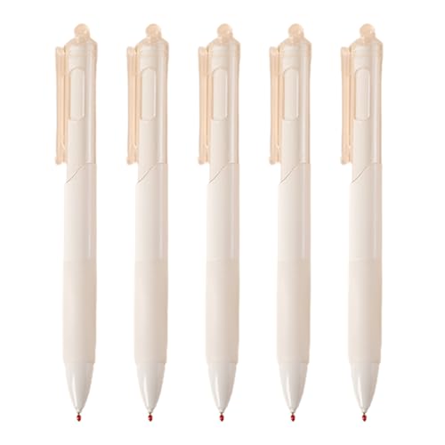 Woalopted Schwarze Kugelschreiber,Schwarze Kugelschreiber - 5 STÜCK Stilvolle 0,5 mm schwarze Tintenstifte,Unisex-Studenten-Lernstifte mit mittlerer Spitze für die Schule, das Heimbüro und den Woalopted Schwarze Kugelschreiber,Schwarze Kugelschreiber - 5 STÜCK Stilvolle 0,5 mm schwarze Tintenstifte,Unisex-Studenten-Lernstifte mit mittlerer Spitze für die Schule, das Heimbüro und den von Woalopted
