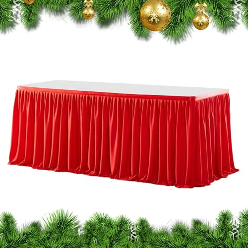 Woalopted Tischdekor | 1.8/2.7M Weihnachtstischdeko Tischdecke Rock,Passgenaue Party Deko Für Weihnachten Baby Shower Hochzeit Geburtstag Halloween Feiertage,Hochzeit Holiday Outdoor Feierlichkeiten Woalopted Tischdekor | 1.8/2.7M Weihnachtstischdeko Tischdecke Rock,Passgenaue Party Deko Für Weihnachten Baby Shower Hochzeit Geburtstag Halloween Feiertage,Hochzeit Holiday Outdoor Feierlichkeiten von Woalopted