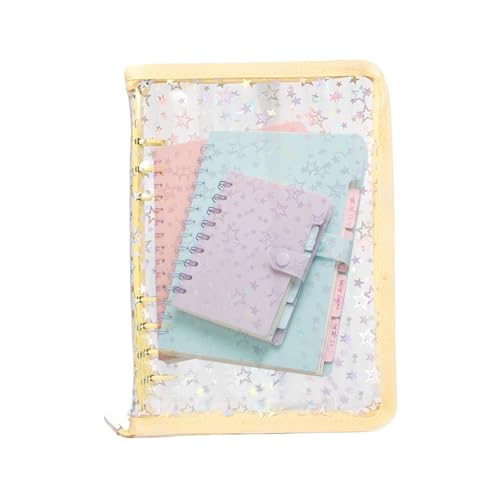 Woalopted Transparentes Ringbuch Nachfüllbar | Wiederverwendbares Sticker Aufbewahrungsbuch,Reißverschluss Sticker Album Für Schüler Lehrer Projektmanager Journal Tape Kleinteile Quittungen Woalopted Transparentes Ringbuch Nachfüllbar | Wiederverwendbares Sticker Aufbewahrungsbuch,Reißverschluss Sticker Album Für Schüler Lehrer Projektmanager Journal Tape Kleinteile Quittungen von Woalopted