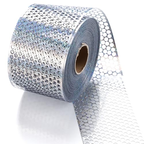 Woanger 45,7 m Wabenband, 8,9 cm, holografisches Silber, Chicago-Wabenband für Heimkehr, Mütter von Woanger