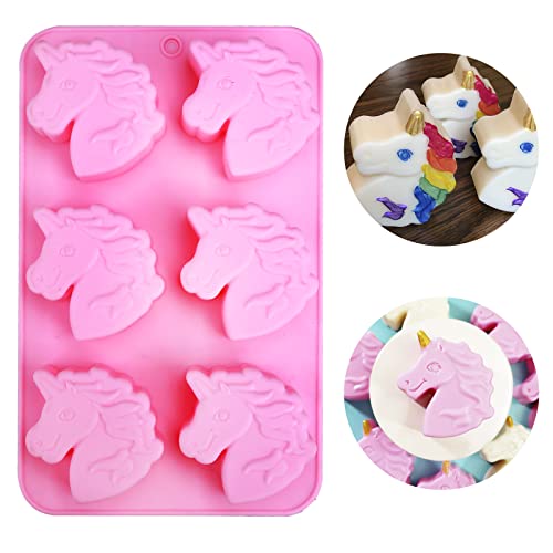 Wocuz Einhorn-Silikonform Pferd Kreide Silikonform Einhorn Badebombe Kuchenformen für Seife, Süßigkeiten, Schokolade, Fondant, Kekse und Kerzen, Gelee, Harz, Lotion, Bars, Eiswürfel, Kinder, DIY Form Wocuz Einhorn-Silikonform Pferd Kreide Silikonform Einhorn Badebombe Kuchenformen für Seife, Süßigkeiten, Schokolade, Fondant, Kekse und Kerzen, Gelee, Harz, Lotion, Bars, Eiswürfel, Kinder, DIY Form von Wocuz