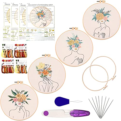 Woczcroy 4-teiliges Set für Mädchen mit Blumenmuster und Blumenmuster für Mädchen Woczcroy 4-teiliges Set für Mädchen mit Blumenmuster und Blumenmuster für Mädchen von Woczcroy
