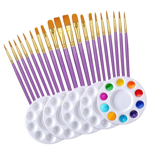 1 Set Acryl-Pinsel-Set, Malpinsel, Kunstbedarf für Aquarell, Gouache, Acryl, Nylon, Haarmalerei, Acryl-Künstler von Woedpez