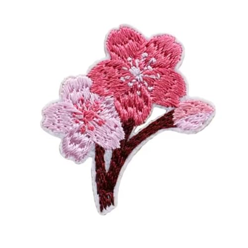 Bestickte Flicken mit Blumen, Reparaturflicken zum Aufbügeln oder Aufnähen für Kleidung, Tasche von Woedpez